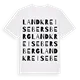 Landkreis Ebersberg ordlek t-shirt