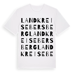 Landkreis Ebersberg ordlek t-shirt – ekologisk bomull t-shirt från Pinshirt