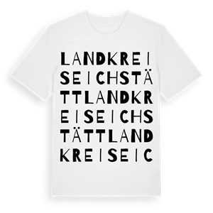 Landkreis Eichstätt ordlek t-shirt – ekologisk bomull t-shirt från Pinshirt