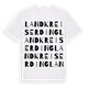 Landkreis Erding ordlek t-shirt