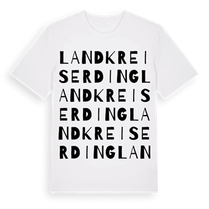Landkreis Erding ordlek t-shirt – ekologisk bomull t-shirt från Pinshirt