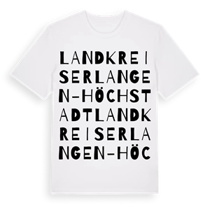 Landkreis Erlangen-Höchstadt ordlek t-shirt – ekologisk bomull t-shirt från Pinshirt