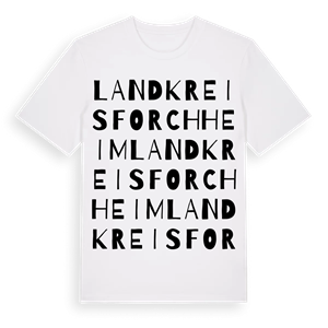 Landkreis Forchheim ordlek t-shirt – ekologisk bomull t-shirt från Pinshirt