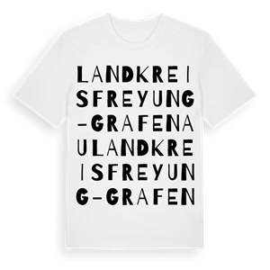 Landkreis Freyung-Grafenau ordlek t-shirt – ekologisk bomull t-shirt från Pinshirt
