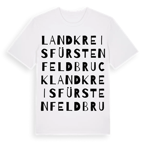 Landkreis Fürstenfeldbruck ordlek t-shirt – ekologisk bomull t-shirt från Pinshirt