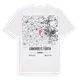 Landkreis Fürth karta t-shirt
