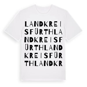 Landkreis Fürth ordlek t-shirt – ekologisk bomull t-shirt från Pinshirt