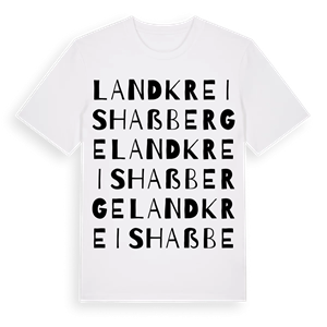 Landkreis Haßberge ordlek t-shirt – ekologisk bomull t-shirt från Pinshirt