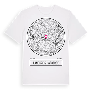 Landkreis Haßberge t-shirt – ekologisk bomull t-shirt från Pinshirt