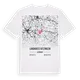 Landkreis Kitzingen karta t-shirt