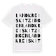 Landkreis Kitzingen ordlek t-shirt