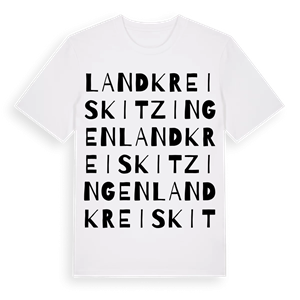 Landkreis Kitzingen ordlek t-shirt – ekologisk bomull t-shirt från Pinshirt