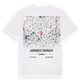 Landkreis Kronach karta t-shirt
