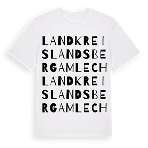 Landkreis Landsberg am Lech ordlek t-shirt – ekologisk bomull t-shirt från Pinshirt