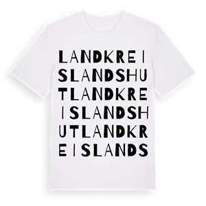 Landkreis Landshut ordlek t-shirt – ekologisk bomull t-shirt från Pinshirt