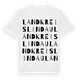 Landkreis Lindau ordlek t-shirt