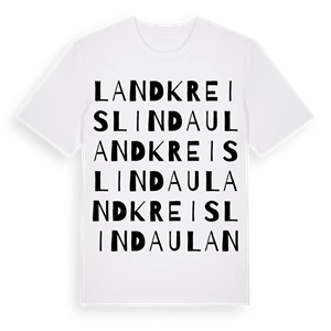 Landkreis Lindau ordlek t-shirt – ekologisk bomull t-shirt från Pinshirt
