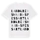 Landkreis Main-Spessart ordlek t-shirt