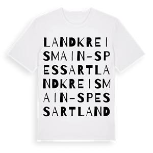 Landkreis Main-Spessart ordlek t-shirt – ekologisk bomull t-shirt från Pinshirt