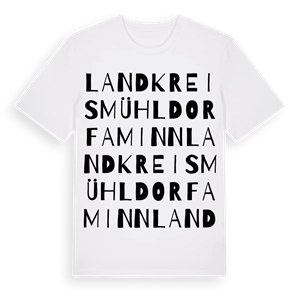 Landkreis Mühldorf am Inn ordlek t-shirt – ekologisk bomull t-shirt från Pinshirt