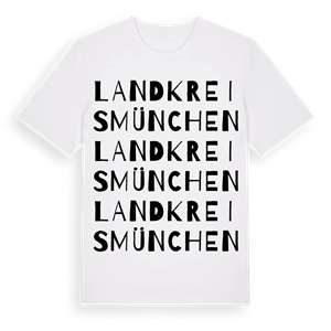 Landkreis München ordlek t-shirt – ekologisk bomull t-shirt från Pinshirt