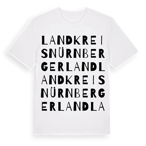 Landkreis Nürnberger Land ordlek t-shirt – ekologisk bomull t-shirt från Pinshirt