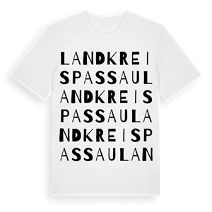 Landkreis Passau ordlek t-shirt – ekologisk bomull t-shirt från Pinshirt