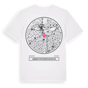 Landkreis Pfaffenhofen an der Ilm t-shirt – ekologisk bomull t-shirt från Pinshirt