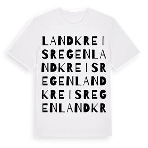 Landkreis Regen ordlek t-shirt – ekologisk bomull t-shirt från Pinshirt