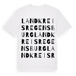 Landkreis Regensburg ordlek t-shirt – ekologisk bomull t-shirt från Pinshirt