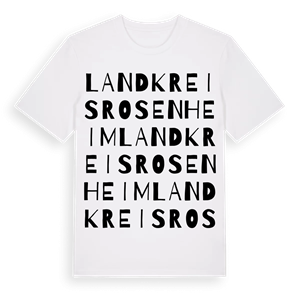 Landkreis Rosenheim ordlek t-shirt – ekologisk bomull t-shirt från Pinshirt