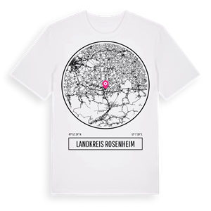 Landkreis Rosenheim t-shirt – ekologisk bomull t-shirt från Pinshirt