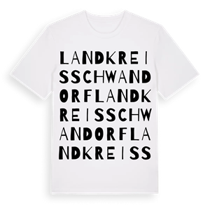 Landkreis Schwandorf ordlek t-shirt – ekologisk bomull t-shirt från Pinshirt