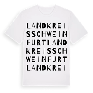 Landkreis Schweinfurt ordlek t-shirt – ekologisk bomull t-shirt från Pinshirt