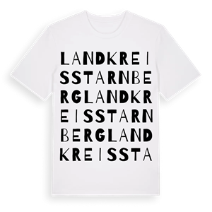 Landkreis Starnberg ordlek t-shirt – ekologisk bomull t-shirt från Pinshirt