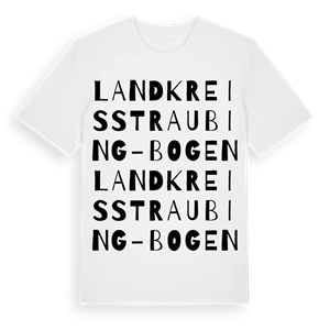 Landkreis Straubing-Bogen ordlek t-shirt – ekologisk bomull t-shirt från Pinshirt