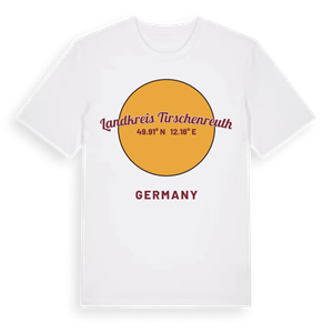 Landkreis Tirschenreuth cirkel t-shirt – ekologisk bomull t-shirt från Pinshirt