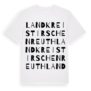 Landkreis Tirschenreuth ordlek t-shirt – ekologisk bomull t-shirt från Pinshirt