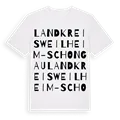Landkreis Weilheim-Schongau ordlek t-shirt
