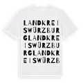 Landkreis Würzburg ordlek t-shirt
