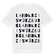 Landkreis Würzburg ordlek t-shirt