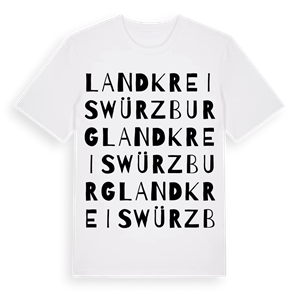 Landkreis Würzburg ordlek t-shirt – ekologisk bomull t-shirt från Pinshirt