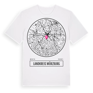 Landkreis Würzburg t-shirt – ekologisk bomull t-shirt från Pinshirt