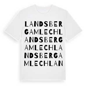 Landsberg am Lech ordlek t-shirt – ekologisk bomull t-shirt från Pinshirt