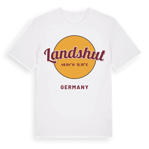 Landshut cirkel t-shirt – ekologisk bomull t-shirt från Pinshirt