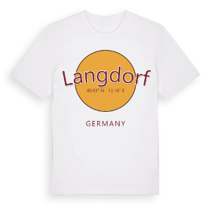 Langdorf cirkel t-shirt – ekologisk bomull t-shirt från Pinshirt