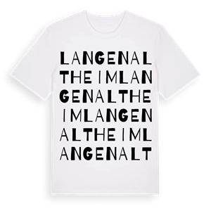 Langenaltheim ordlek t-shirt – ekologisk bomull t-shirt från Pinshirt