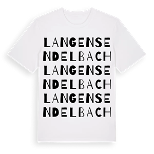 Langensendelbach ordlek t-shirt – ekologisk bomull t-shirt från Pinshirt