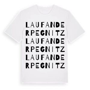 Lauf an der Pegnitz ordlek t-shirt – ekologisk bomull t-shirt från Pinshirt