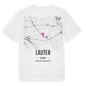 Lauter karta t-shirt – ekologisk bomull t-shirt från Pinshirt